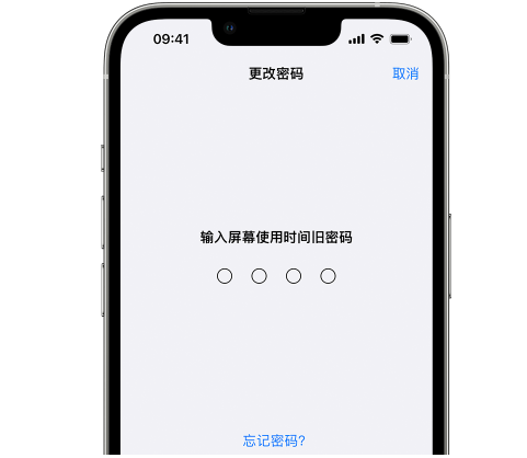 云霄iPhone屏幕维修分享iPhone屏幕使用时间密码忘记了怎么办 