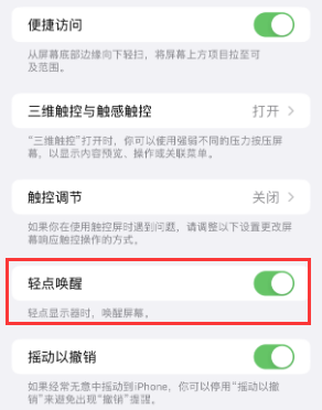 云霄苹果授权维修站分享iPhone轻点无法唤醒怎么办 