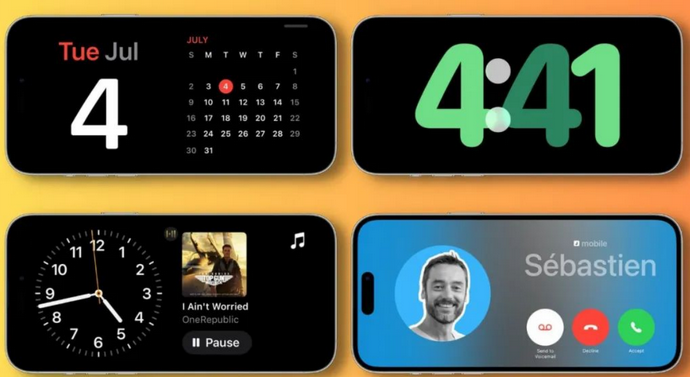 云霄苹果手机维修分享iOS17横屏充电待机显示有什么好处 