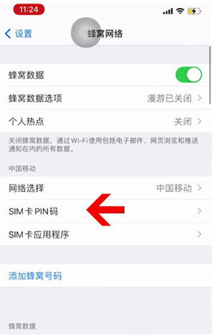 云霄苹果14维修网分享如何给iPhone14的SIM卡设置密码 