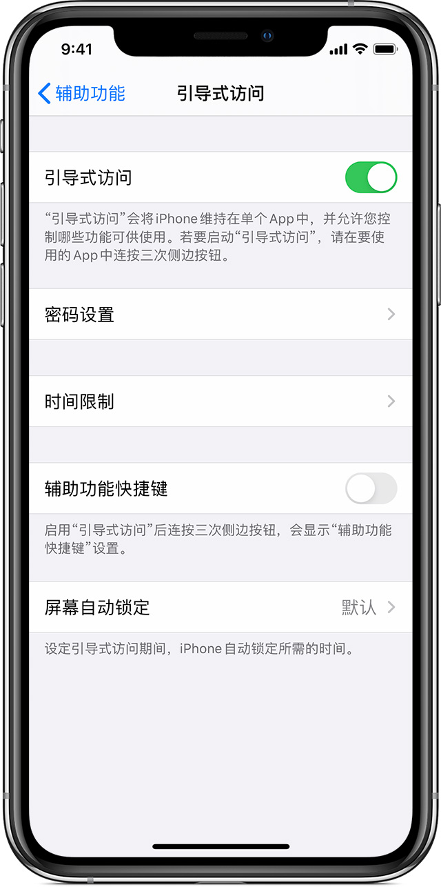 云霄苹果手机维修分享如何在 iPhone 上退出引导式访问 