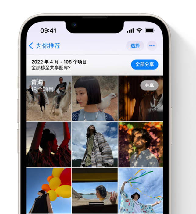 云霄苹果维修网点分享在 iPhone 上使用共享图库 